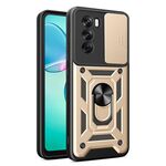 Per OPPO Reno12 Pro 5G Global Sliding Camera Cover Design TPU Hybrid PC Phone Case (Oro)