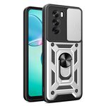 Per OPPO Reno12 Pro 5G Global Sliding Camera Cover Design TPU Hybrid PC Phone Case (Argento)