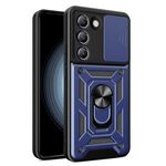 Per vivo V30 Lite 5G India / Y100 IDN Cover per fotocamera scorrevole Design TPU + Custodia per PC (Blu)