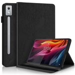Per Lenovo Tab P12 / Xiaoxin Pad Pro 12.7 2025 Life Tree Series Custodia in pelle con flip orizzontale per tablet (nero)