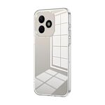 Per Honor X60i Custodia per telefono con foro sottile e placcatura trasparente (trasparente)