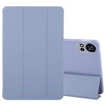 Per Huawei Matepad Air 12 Custodia in silicone e pelle a tre ante per tablet (lavanda)