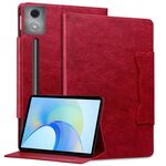 Per Lenovo Xiaoxin Pad Pro 12.7 2025 Custodia per tablet in pelle con fibbia a forma di gatto (rosso)