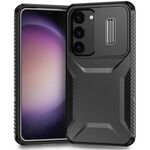 Per Samsung Galaxy S23 FE 5G Custodia per telefono scorrevole Camshield (nero)