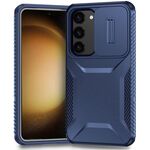 Per Samsung Galaxy S23+ 5G Custodia per telefono scorrevole Camshield (blu)