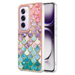 Per OPPO Reno12 Pro Custodia per telefono in TPU IMD con placcatura globale (squame colorate)