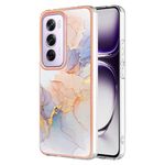 Per OPPO Reno12 Pro Custodia per telefono in TPU IMD con placcatura elettrolitica globale (marmo bianco)