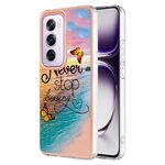 Per OPPO Reno12 Pro Custodia per telefono in TPU IMD con placcatura elettrolitica globale (farfalla da sogno)