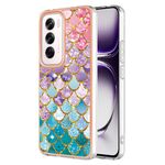 Per OPPO Reno12 Custodia per telefono in TPU IMD con placcatura globale (squame colorate)