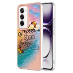 Per OPPO Reno12 Custodia per telefono in TPU IMD con placcatura globale (farfalla da sogno)
