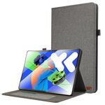 Per Lenovo Xiaoxin Pad Pro 12.7 2025 Custodia in tessuto e pelle per tablet (grigio)