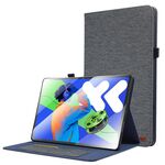 Custodia per tablet in pelle e tessuto per Lenovo Xiaoxin Pad Pro 12.7 2025 (blu)