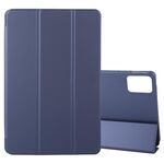 Per Lenovo Xiaoxin Pad Pro 12.7 2025 Custodia in silicone e pelle a tre ante per tablet (blu scuro)