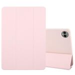 Per Huawei MatePad Pro 12.2 Custodia in silicone e pelle a tre ante per tablet (rosa)