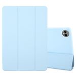 Per Huawei MatePad Pro 12.2 Custodia in silicone e pelle a tre ante per tablet (blu ghiaccio)