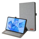 Per Xiaomi Redmi Pad SE 8.7 4G Custodia in tessuto e pelle per tablet (grigio)