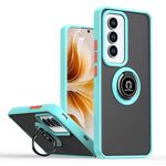 Per OPPO Reno12 Pro Global Q Shadow 1 Series TPU + PC Custodia per telefono con anello (blu cielo)