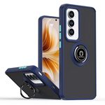 Per OPPO Reno12 Pro Global Q Shadow 1 Series TPU + PC Custodia per telefono con anello (blu reale)