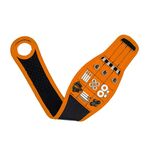 Cinghia portaoggetti magnetica per accessori in metallo con avvolgimento del pollice (arancione)