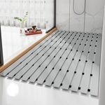 Tappetino antiscivolo per bagno con doccia Tappetino antiscivolo per bagno domestico anticaduta impermeabile, dimensioni: 43x61 cm (grigio)