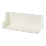 Scatola portaoggetti per occhiali da comodino, montata a parete, senza perforazione, per articoli da bagno, mensola di drenaggio (bianco)