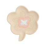 Dispenser di sapone in silicone infuso da bagno Portasapone antiscivolo per uso domestico(Beige)