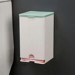 Scatola porta fazzoletti di cotone multifunzionale per organizer per assorbenti da parete per bagno (verde)