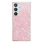 Custodia protettiva per telefono in TPU con motivo a conchiglia per Samsung Galaxy S23 FE 5G (rosa)