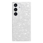Custodia protettiva per telefono in TPU con motivo a conchiglia per Samsung Galaxy S23 FE 5G (bianca)