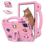 Per Teclast M50 HD 10.1 / M50 Pro 10.1 2023 Maniglia Cavalletto Custodia per tablet antiurto EVA per bambini (Rosa)