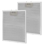 2 filtri per cappa da cucina da 10,2 x 12,5 pollici, filtro antigrasso per cappa in alluminio a 5 strati