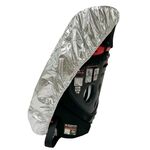 Copertura antipolvere per seggiolino di sicurezza universale per bambini 50x90 cm (argento)