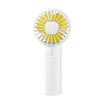 F10 Mini ventola di raffreddamento portatile ricaricabile a 3 velocità del vento(Bianco)