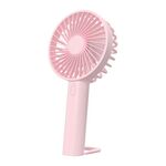 F35 Con foro sospeso Ventola di raffreddamento ricaricabile Potente ventilatore portatile 1200mAh Ventilatore da tavolo(Rosa)