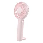 S3 3 velocità ventilatore da tavolo a basso rumore con foro sospeso ventilatore di raffreddamento portatile ricaricabile (rosa)