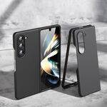 Per Samsung Galaxy Z Fold6 5G Custodia per telefono antiurto pieghevole con sensazione di pelle (nera)