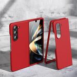 Per Samsung Galaxy Z Fold6 5G Custodia per telefono antiurto pieghevole con sensazione di pelle (rossa)