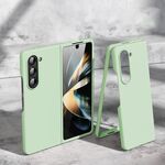 Per Samsung Galaxy Z Fold6 5G Custodia per telefono antiurto pieghevole con sensazione di pelle (verde menta)