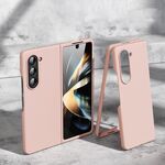 Per Samsung Galaxy Z Fold6 5G Custodia per telefono antiurto pieghevole con sensazione di pelle (rosa)