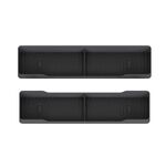 1 paio di portaoggetti per forno in silicone da cucina, organizer integrato per spezie, girarrosto, colore: nero