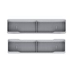 1 paio di ripiani portaoggetti in silicone per forno da cucina, organizer per spezie integrato, colore: grigio