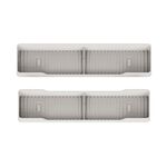 1 paio di portaoggetti per forno in silicone da cucina, organizer integrato per spezie, girarrosto, colore: beige