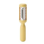 Pelapatate 2 in 1 con spazzola per la pulizia Pelapatate per frutta e verdure per la casa (giallo)
