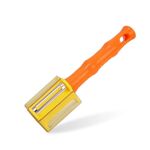 Coltello per sbucciare frutta e verdura in acciaio inossidabile 3 in 1 per la cucina domestica (arancione)