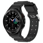 Per Samsung Galaxy Watch4 Classic 46mm Armor cinturino in silicone di colore puro (nero)