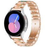 Per Galaxy Watch 5 40 / 44mm Cinturino in metallo resinato Interbead (oro rosa verde)