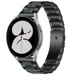 Per Galaxy Watch 4 40 / 44mm Cinturino in metallo resinato Interbead (nero blu)