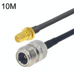 Cavo adattatore coassiale RP-SMA femmina a N femmina RG58, lunghezza cavo: 10 m