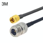 Cavo adattatore coassiale SMA maschio a N femmina RG58, lunghezza cavo: 3 m