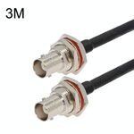 Cavo adattatore coassiale BNC femmina a BNC femmina RG58, lunghezza cavo: 3 m